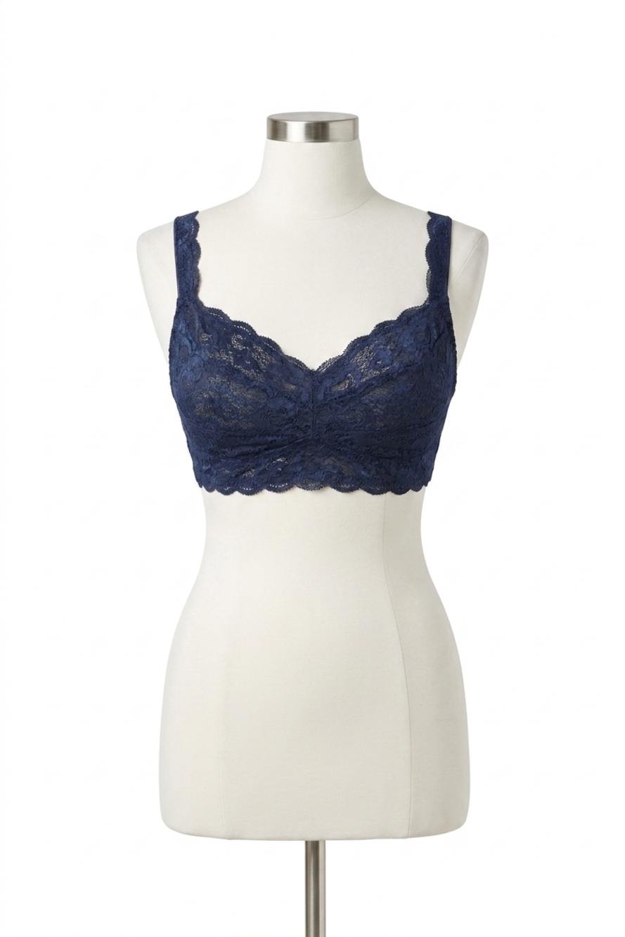 NEW COSABELLA never say never curvy sweetie bralette in navy blue